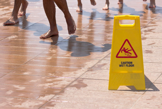 slippery floor