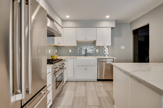 vinyl floor in kitchen