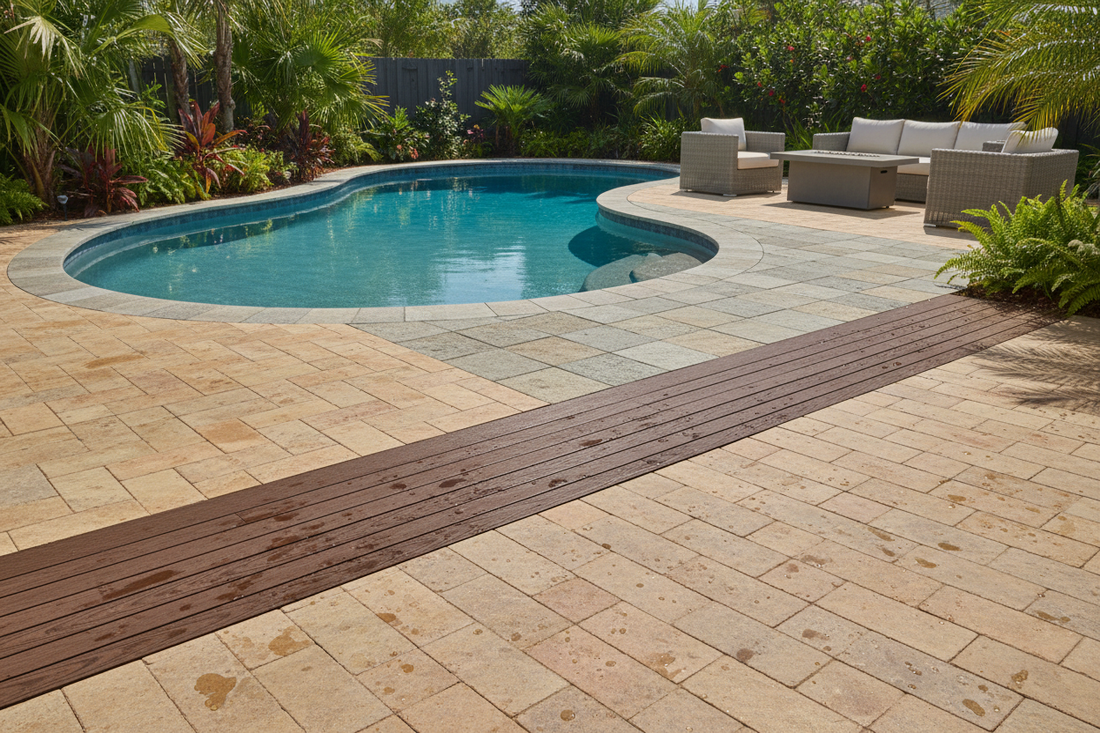 Which Flooring is Best Around Small Backyard Pools That Do Not Get Slippery or Warped?