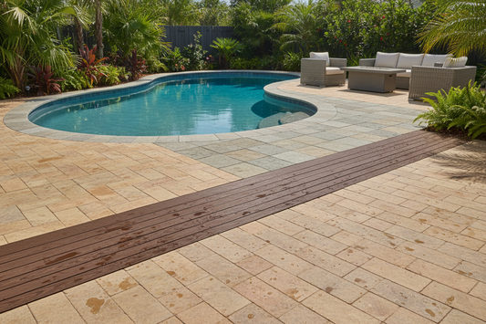 Which Flooring is Best Around Small Backyard Pools That Do Not Get Slippery or Warped?